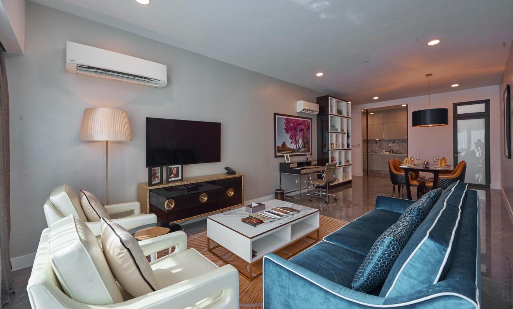 The Face Style Hotel Kuala Lumpur Zewnętrze zdjęcie A living room in a condominium