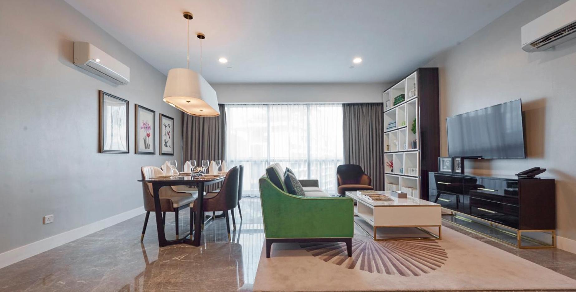 The Face Style Hotel Kuala Lumpur Zewnętrze zdjęcie A living room in a condominium