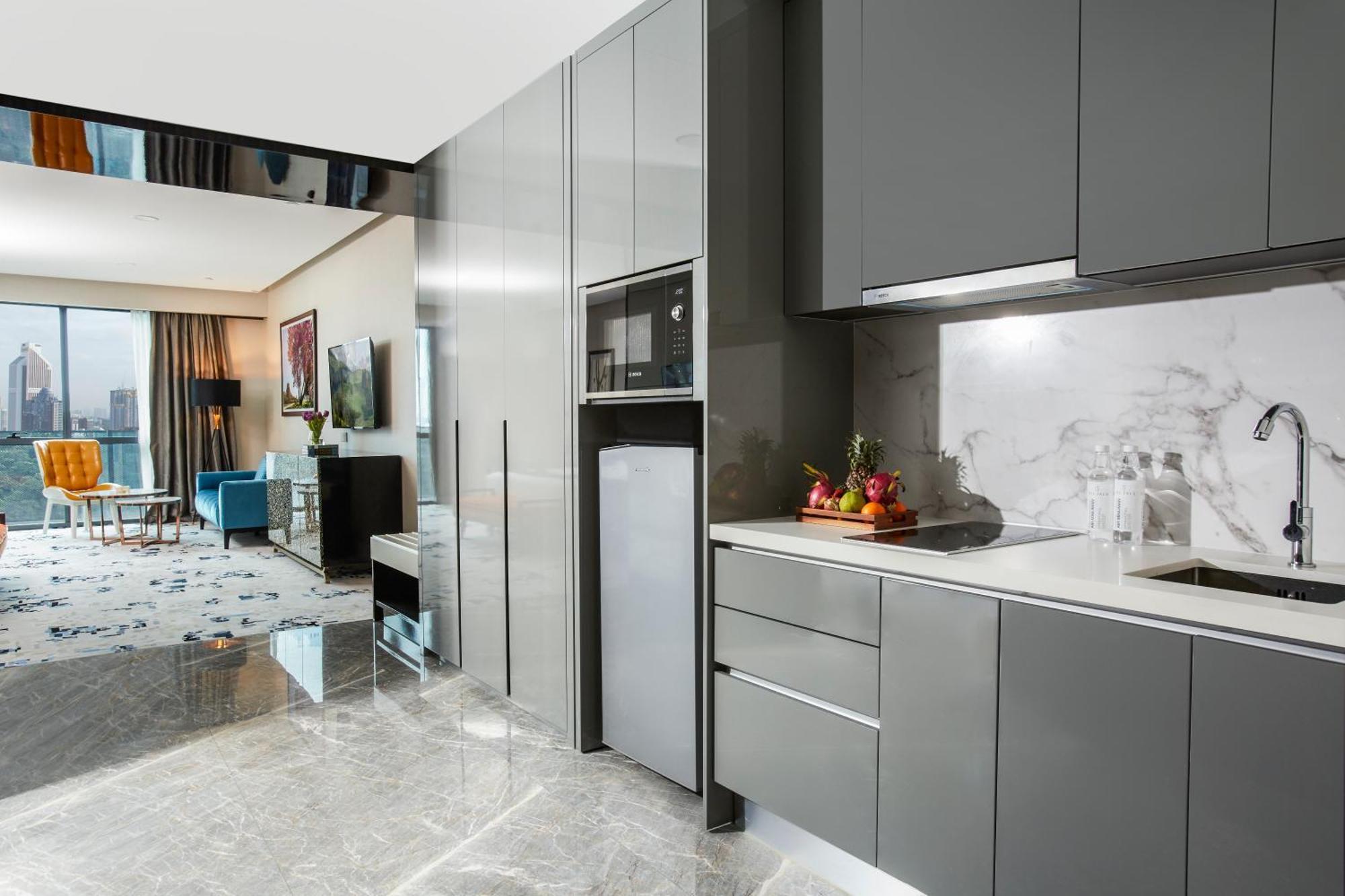 The Face Style Hotel Kuala Lumpur Zewnętrze zdjęcie A 3D rendering of a kitchen